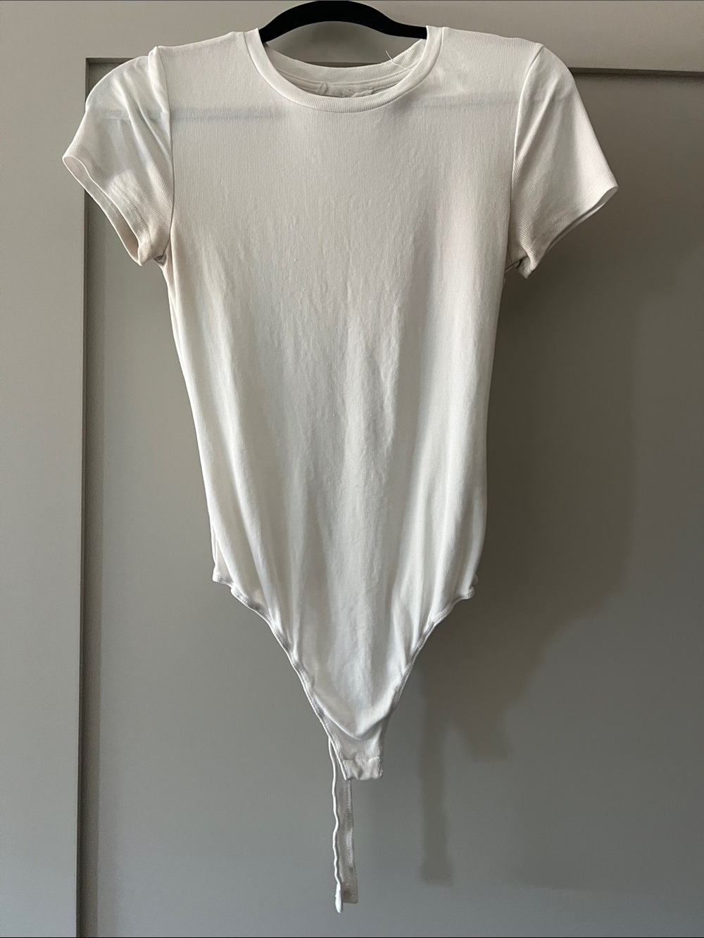 Elodie White Short Sleeve Bodysuit